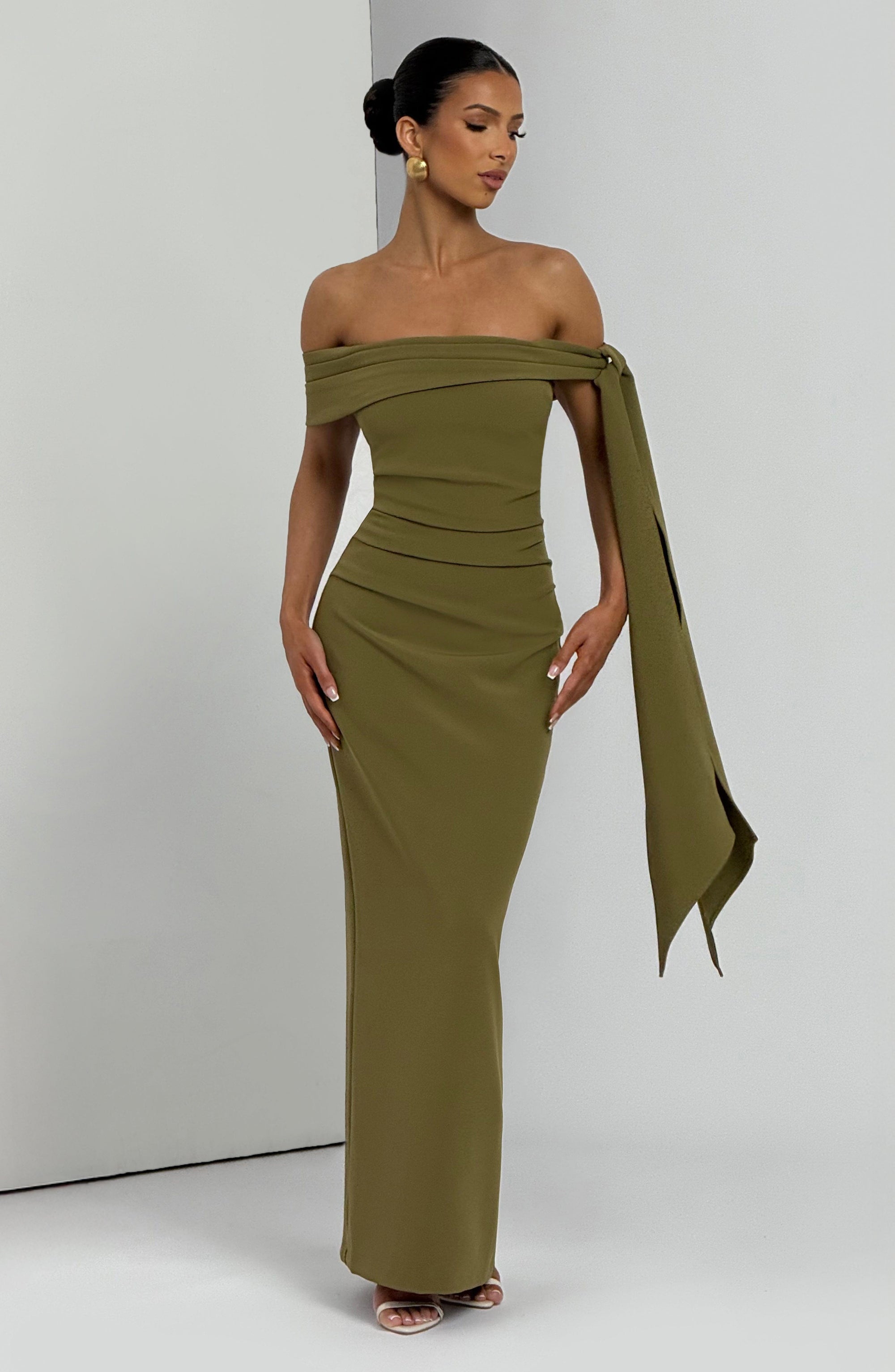 Addie Maxi Dress - Deep Olive