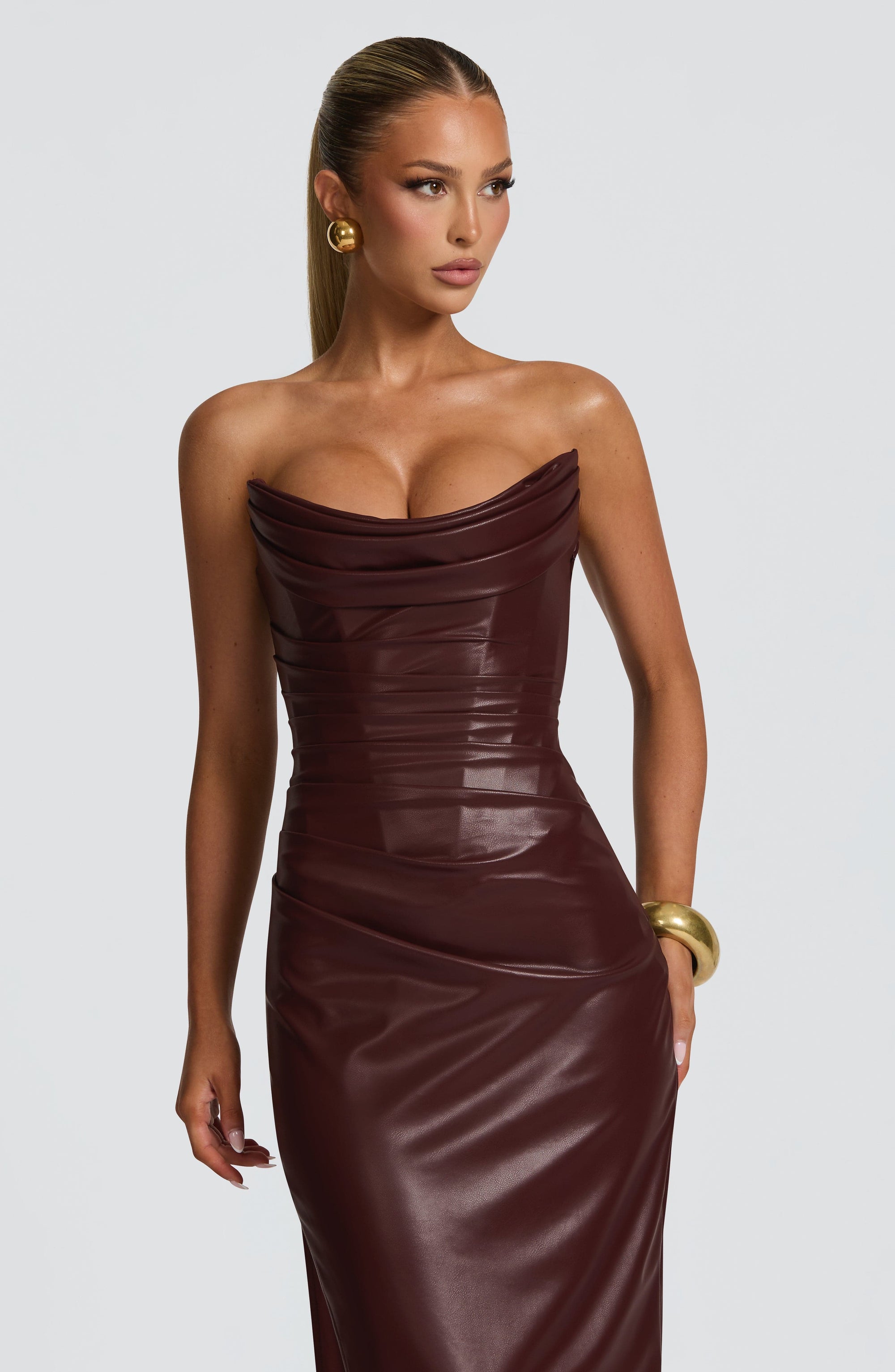Alba Maxi Dress - Burgundy
